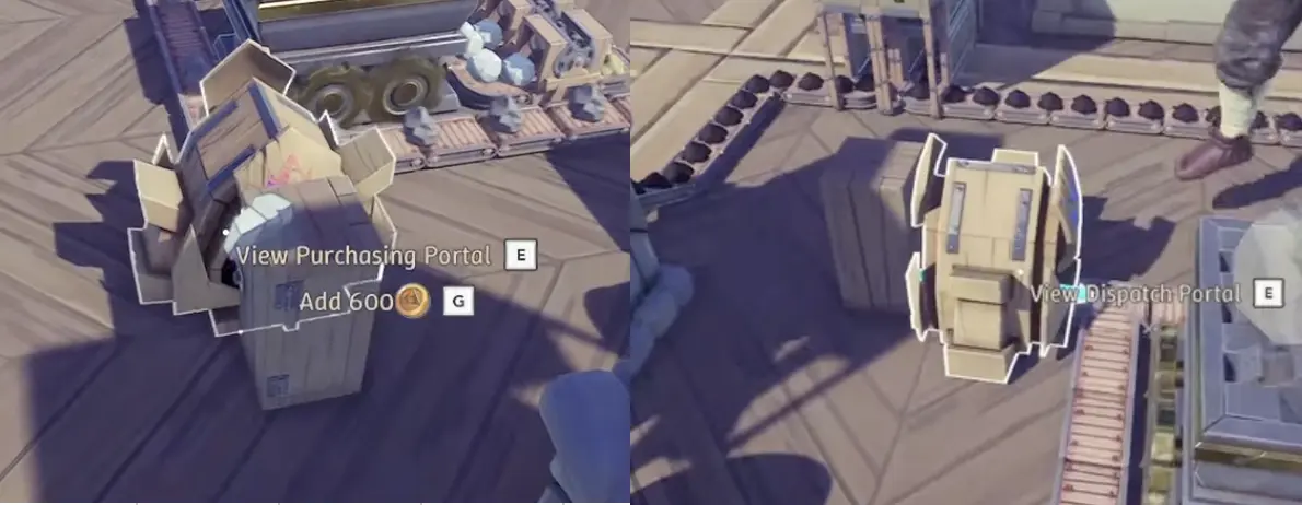 Dispatch Portal and Purchasing Portal in Alchemy Factory