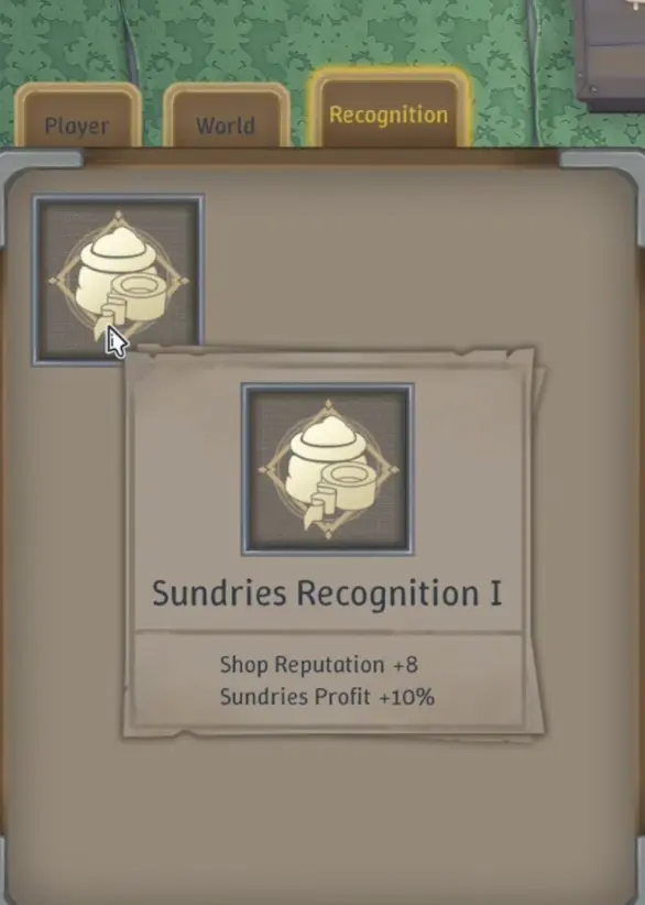 Alchemy Factory 1.0 Shop Recognition: Reputation, Fees and Sales