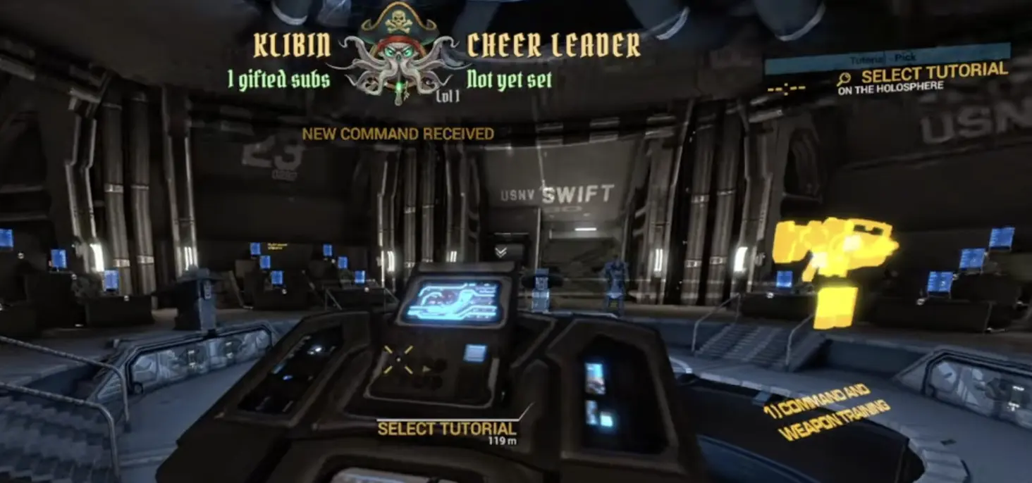Angels Fall First tutorial selection area with infantry, vehicle, ship, and command training