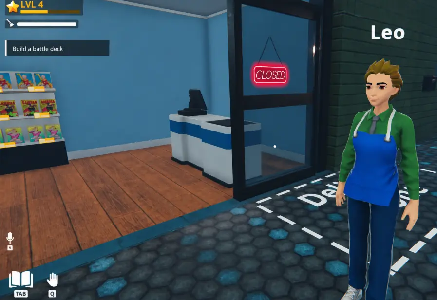 Two players successfully connected inside the same Anime Shop Simulator co-op shop