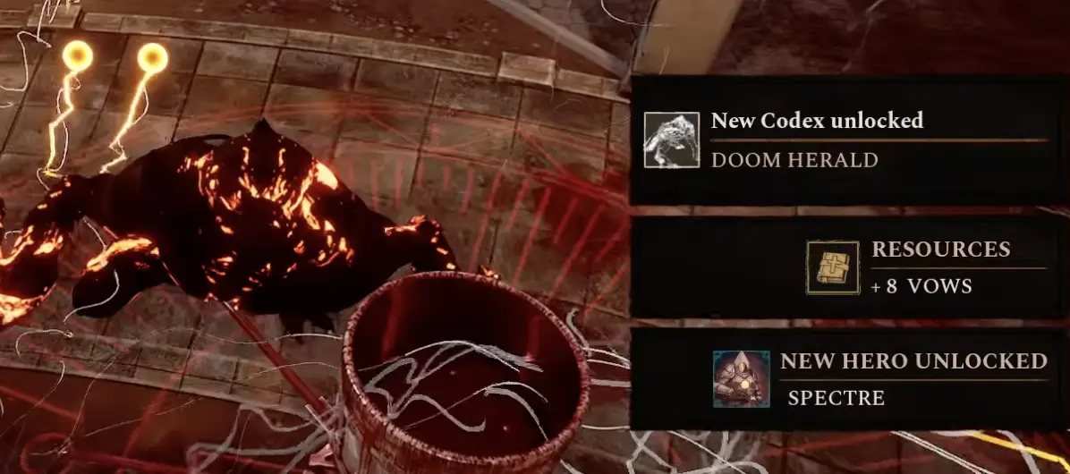 Spectre hero unlock after Doom Herald in Arms of God