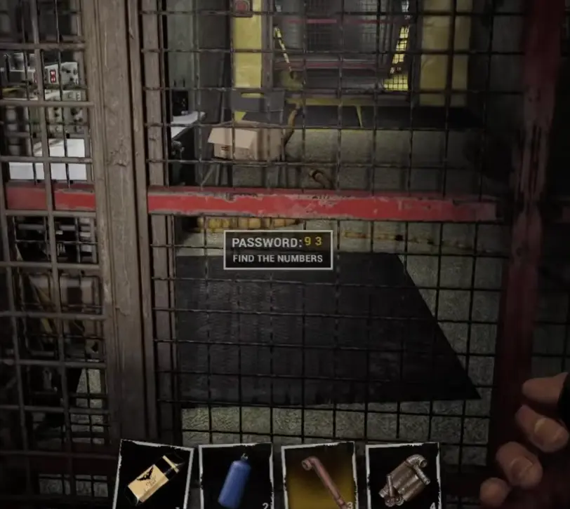 Backrooms Lost Runners password display showing partial numbers and Find the Numbers