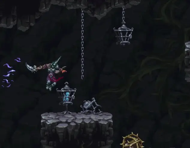 Lower Choir of Thorns route to The Third Sin DLC in Blasphemous 2