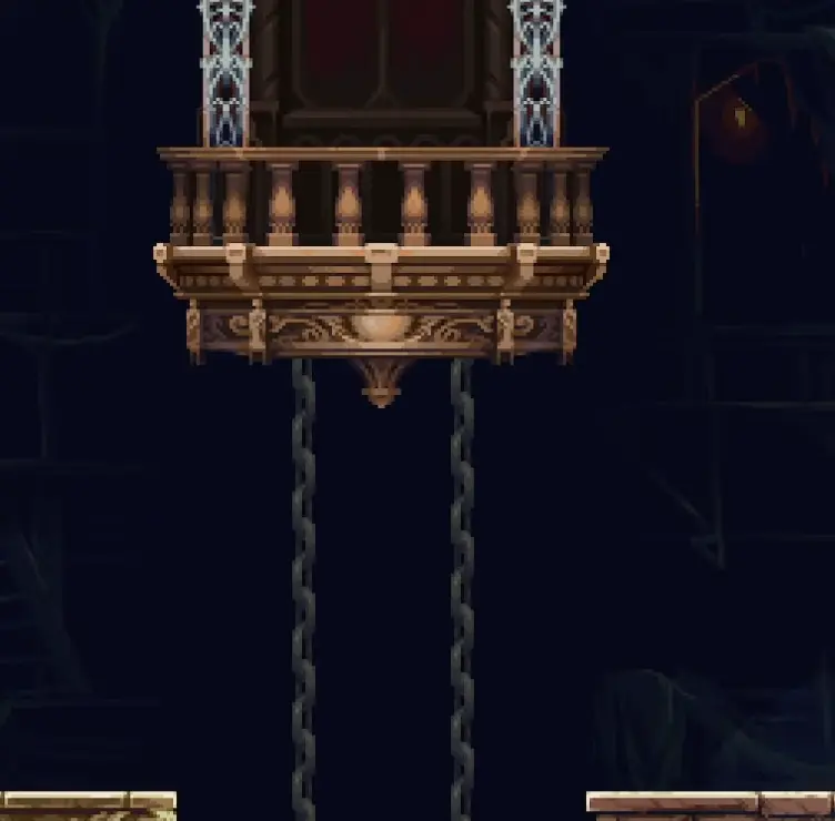 Central lift going down in Blasphemous 2 The Third Sin