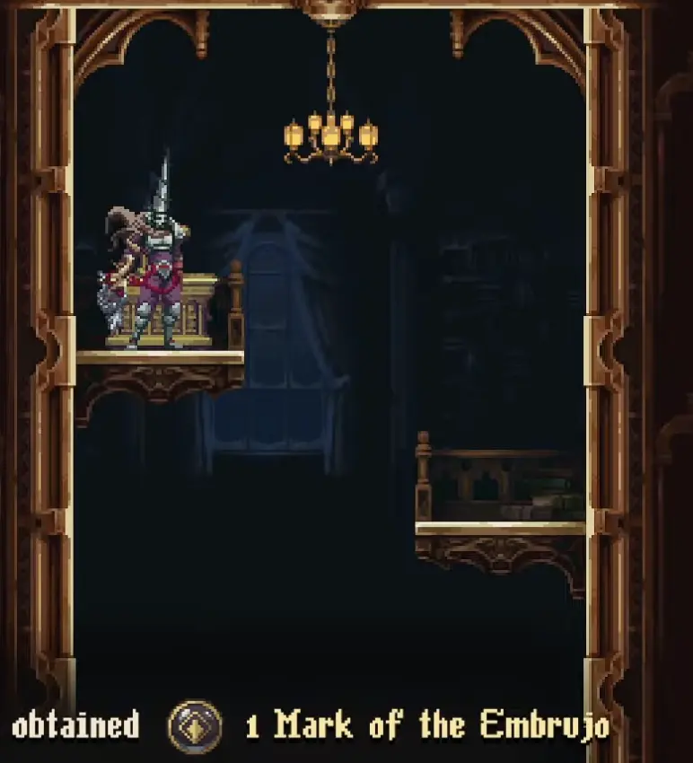 First Mark of the Embrujo pickup in Blasphemous 2 The Third Sin