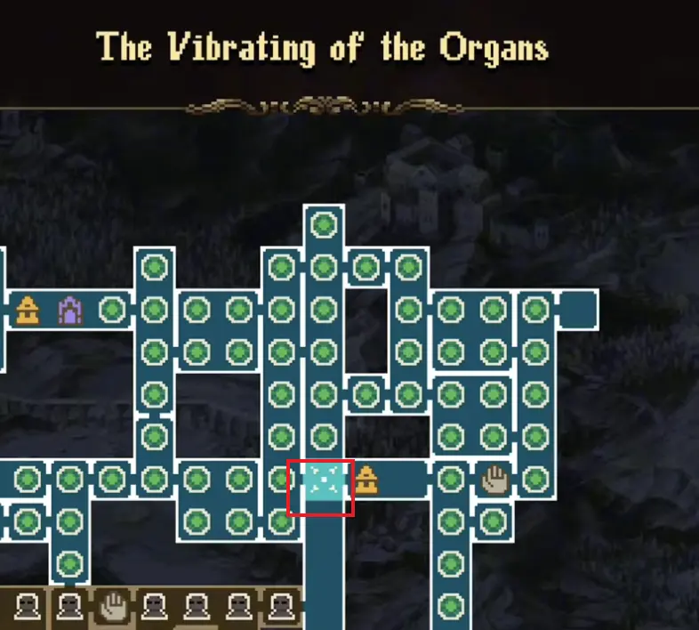 Mark of the Embrujo 11 map location in The Vibrating of the Organs in Blasphemous 2 The Third Sin