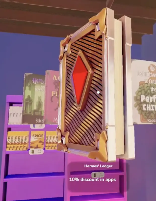Hermes Ledger Legendary Book with a 10 percent app discount effect