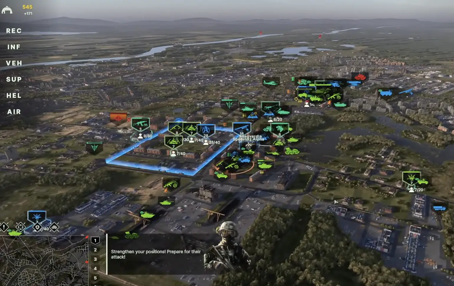 Defending the foothold counterattack in Assault on Daugavpils