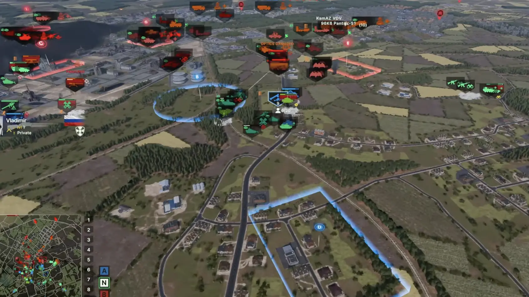 Bravo and Delta linked positions on Coal Mountain in Broken Arrow