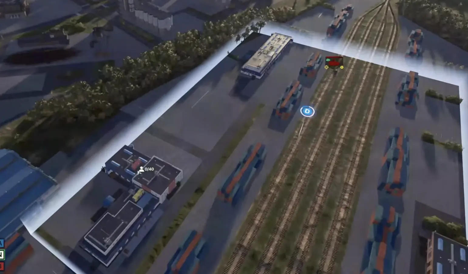 Delta rail and container area on Daugavpils in Broken Arrow
