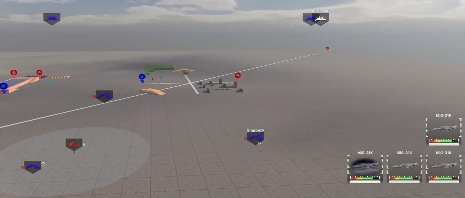 PAC-3 intercepting a Kinzhal missile near a protected group in Broken Arrow