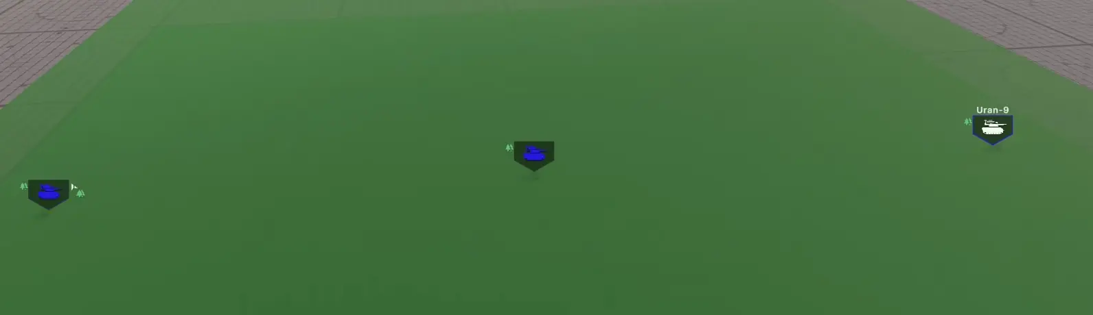 A Stryker RV engaging an Uran-9 behind infantry in Broken Arrow forest combat