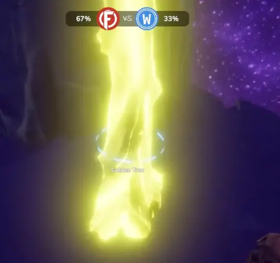 Golden Tree found during later portal exploration in Chop Chop Inc