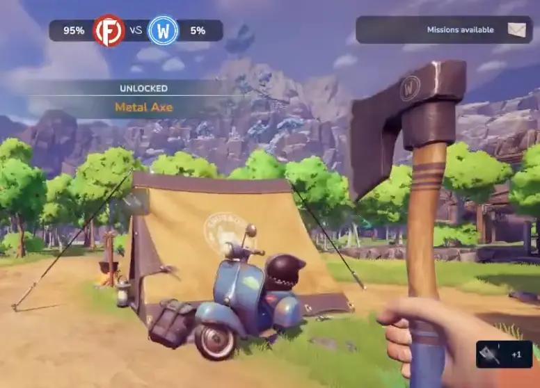The Metal Axe becoming available in Chop Chop Inc