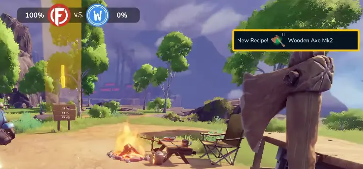 Wooden Axe Mk2 unlocking through the Grindstone in Chop Chop Inc