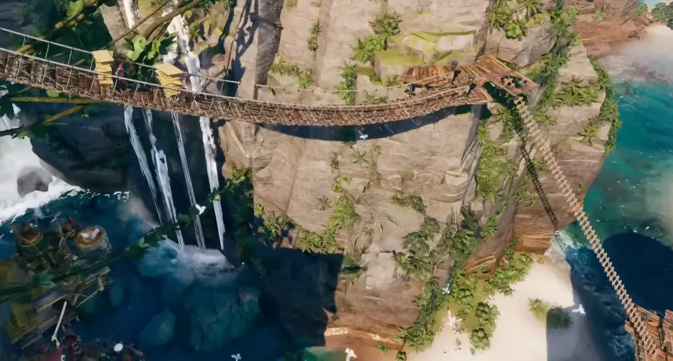 Corsair Cove first Haven with Housing, food production, Booze, a Warehouse, and a connected Shallow Pier