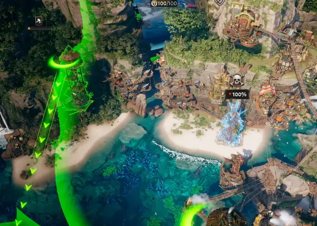 Corsair Cove multiple Small Gun Towers covering the same vulnerable Coastal Area