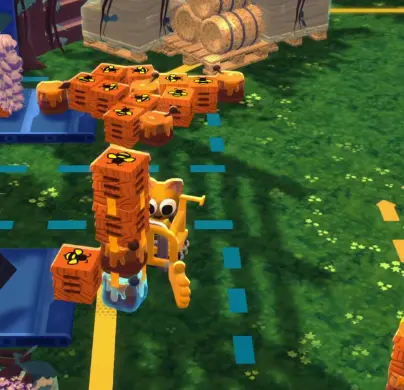 Crashout Crew bee and honey shift with honey stacks and delivery pressure