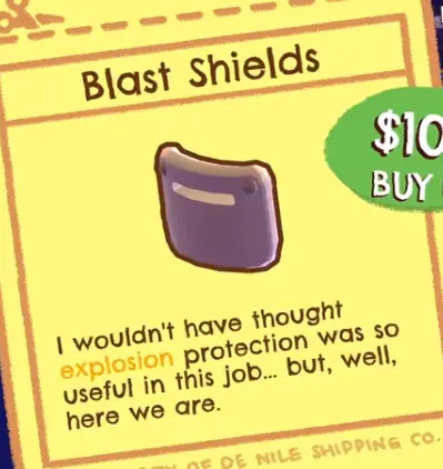 Crashout Crew Blast Shields upgrade card $100
