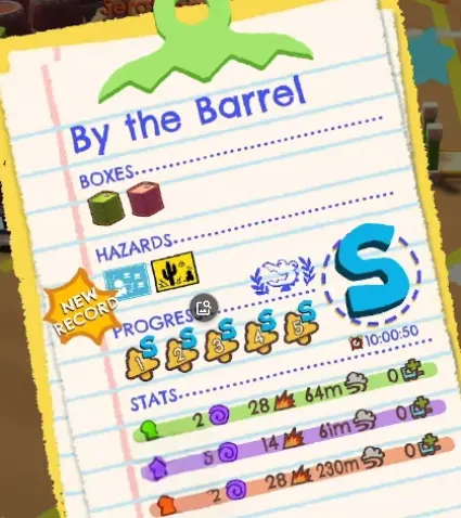 Crashout Crew By the Barrel S Rank result screen
