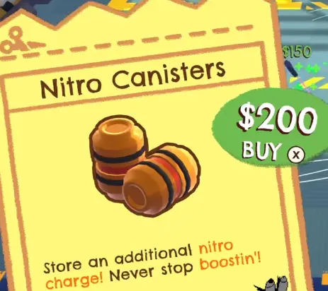 Crashout Crew Nitro Canisters upgrade card $200