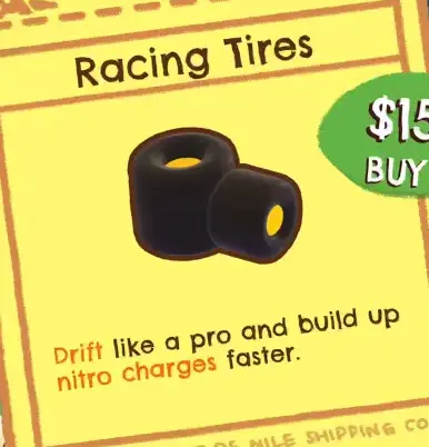 Crashout Crew Racing Tires upgrade card $150