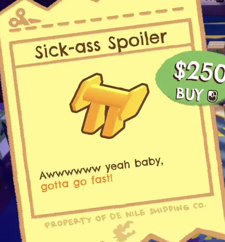 Crashout Crew Sick-ass Spoiler upgrade card $250