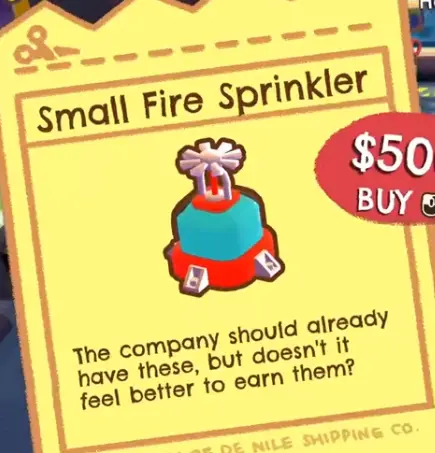 Crashout Crew Small Fire Sprinkler upgrade card $50