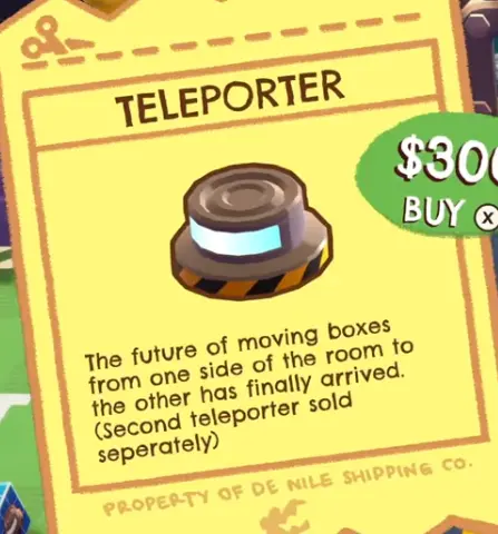 Crashout Crew Teleporter upgrade card $300
