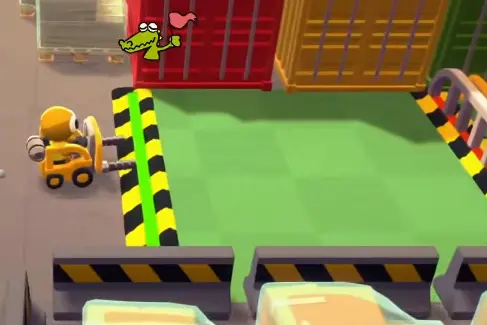 Crashout Crew tutorial showing forklift movement and drifting