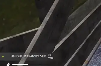 Handheld Transceiver displaying the 80 MHz frequency in DayZ Badlands
