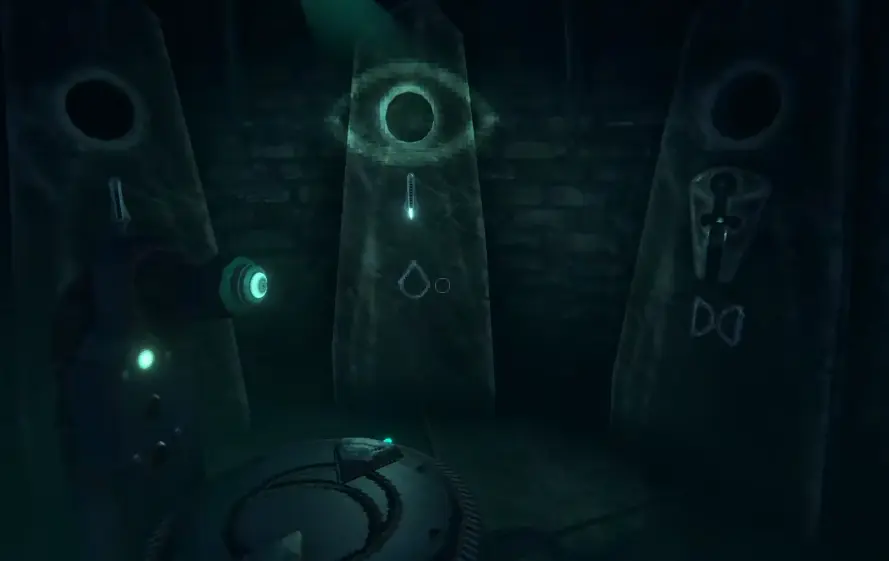 Dimhaven eye alignment solved before the Mask Shrine puzzle