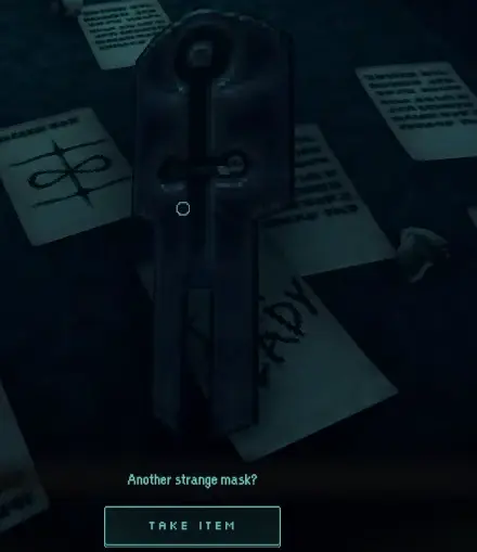 Dimhaven strange mask item before the Mask Shrine puzzle