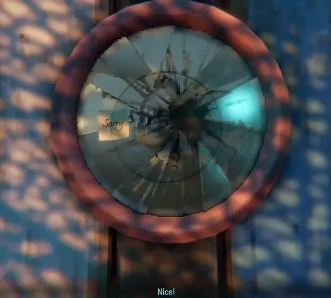 Dimhaven A Horrible Selfie photo challenge at the broken mirror