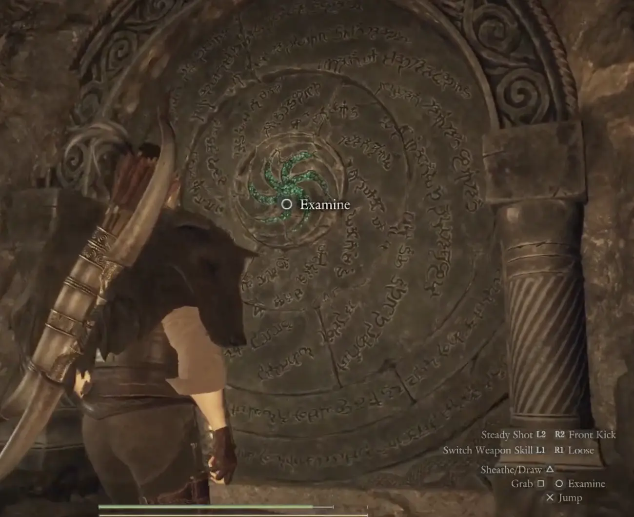 Engraved magical Lost Rite seal that requires the Empowered Godsbane Blade