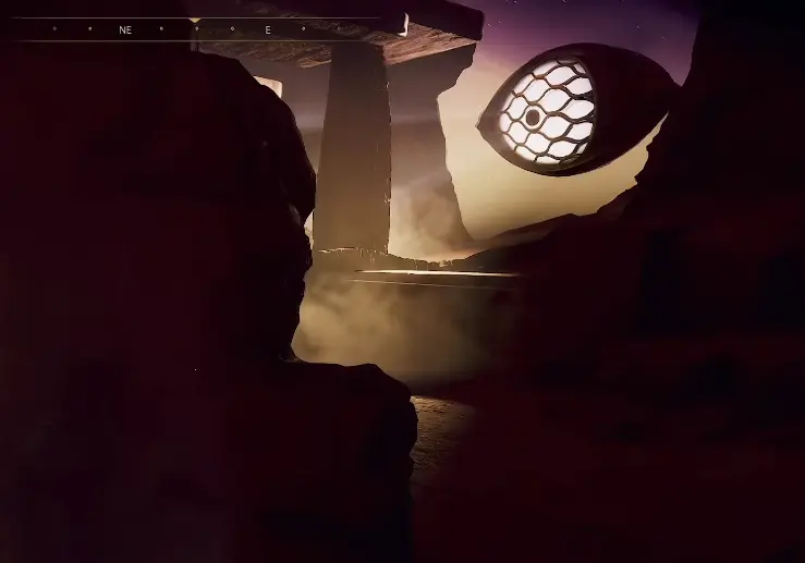 Rotating eye during the First Trial of Aql in Mihna Cavern