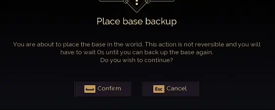 Base Reconstruction Tool interface in Dune Awakening Single Player