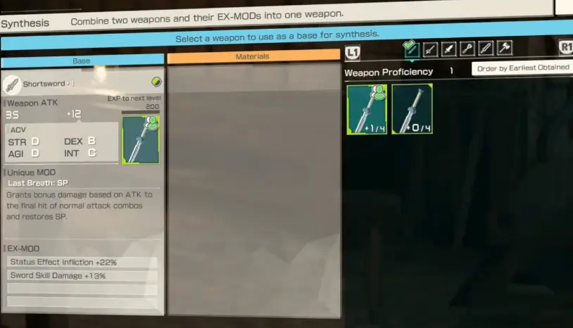 Echoes of Aincrad Weapon Upgrade & EX-Mods Guide