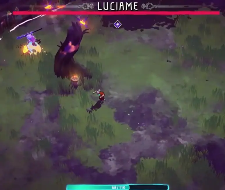 Successful Luciame fight attempt in Echoes of Mystralia