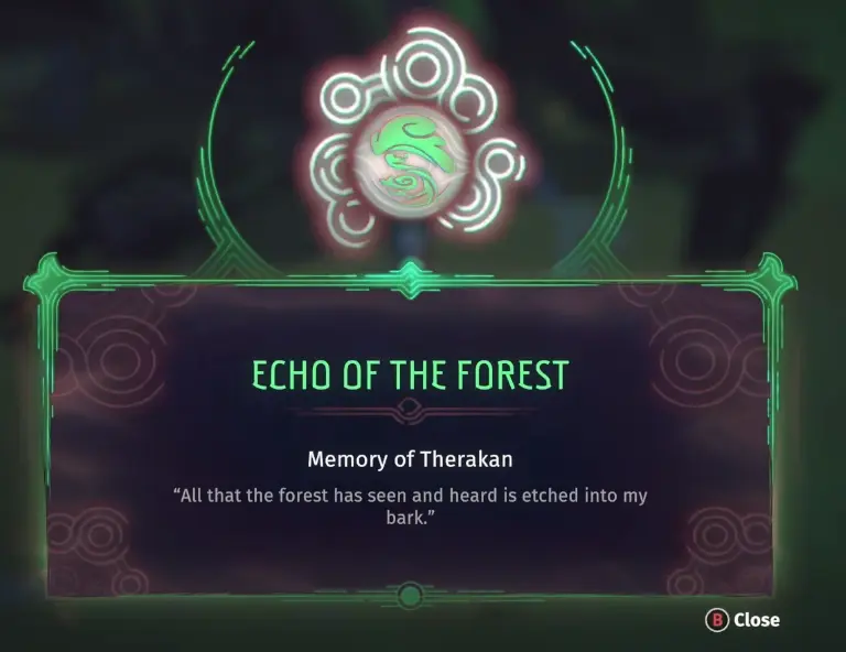 Echo of the Forest reward after defeating Therakan in Echoes of Mystralia