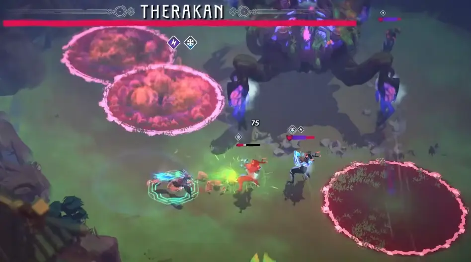 Therakan fight with foot soldiers active in Echoes of Mystralia