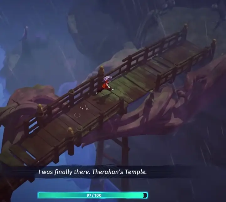 Therakan's Temple at the end of the Ash Forest in Echoes of Mystralia