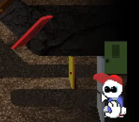The alternate passage beside the single door on the Endacopia Ending A route