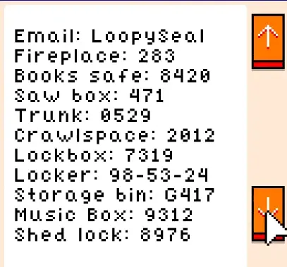 Henry's PASSWORDS.TXT showing SOW box 471 and other Endacopia codes