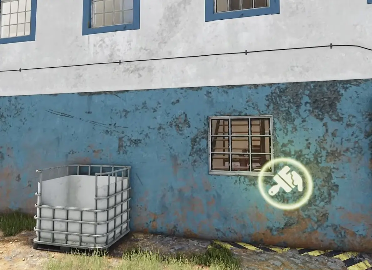 Catuaí farmhouse wall with the designated interaction for delivering paint to repaint the building