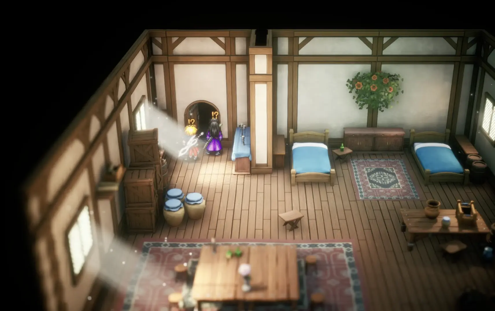 The locked door inside Rain's former house in Mitra that opens with Sir Raegen's key