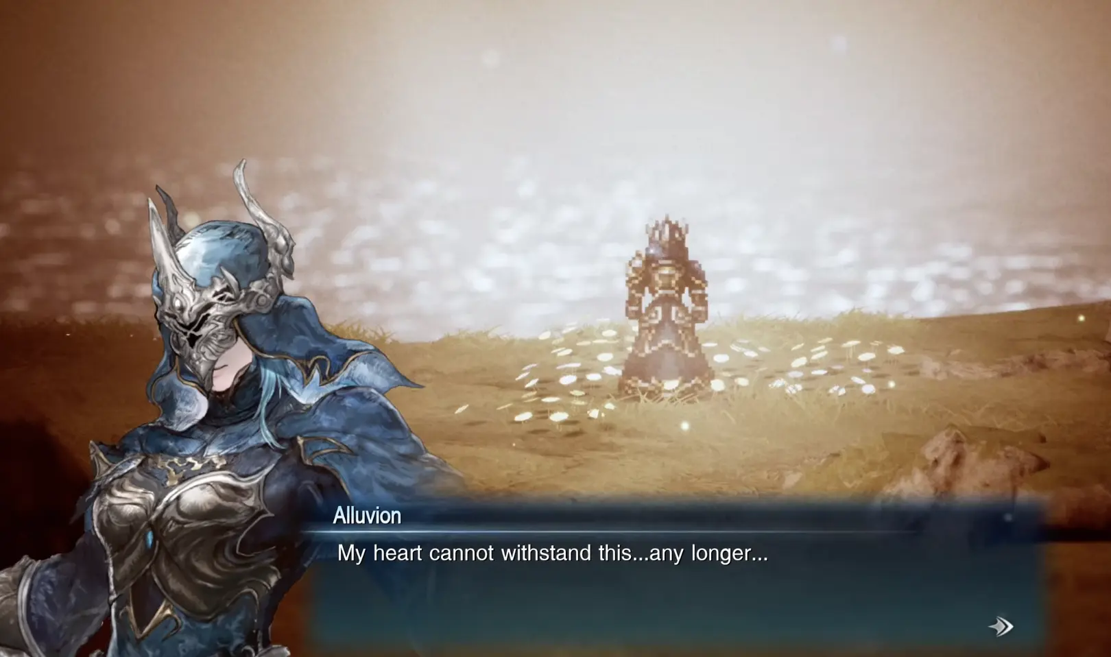Alluvion speaking about her emotional struggle during the Chapter 7 story