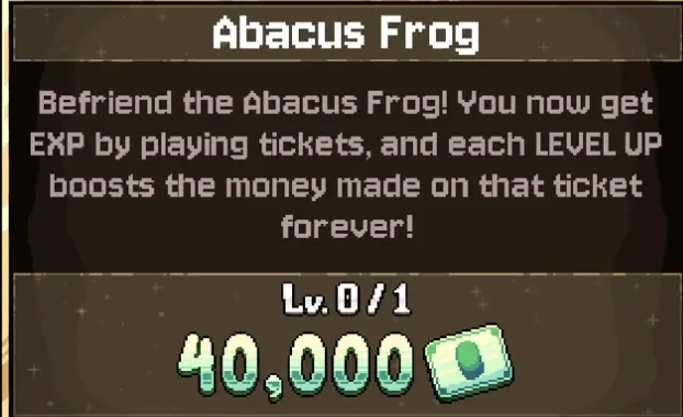 Abacus Frog upgrade in Fortune Mill