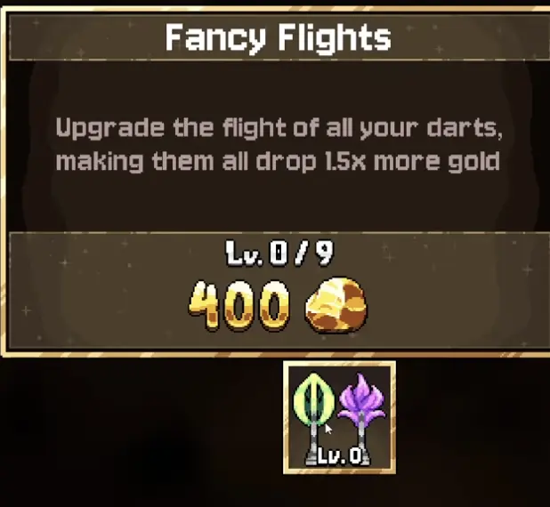 Fancy Flights upgrade in Fortune Mill