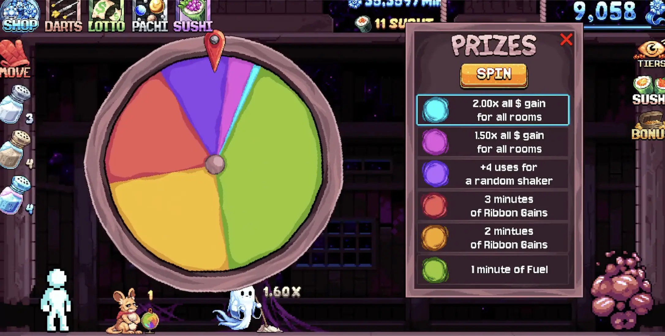 Poppy's Wheel prize list in Fortune Mill